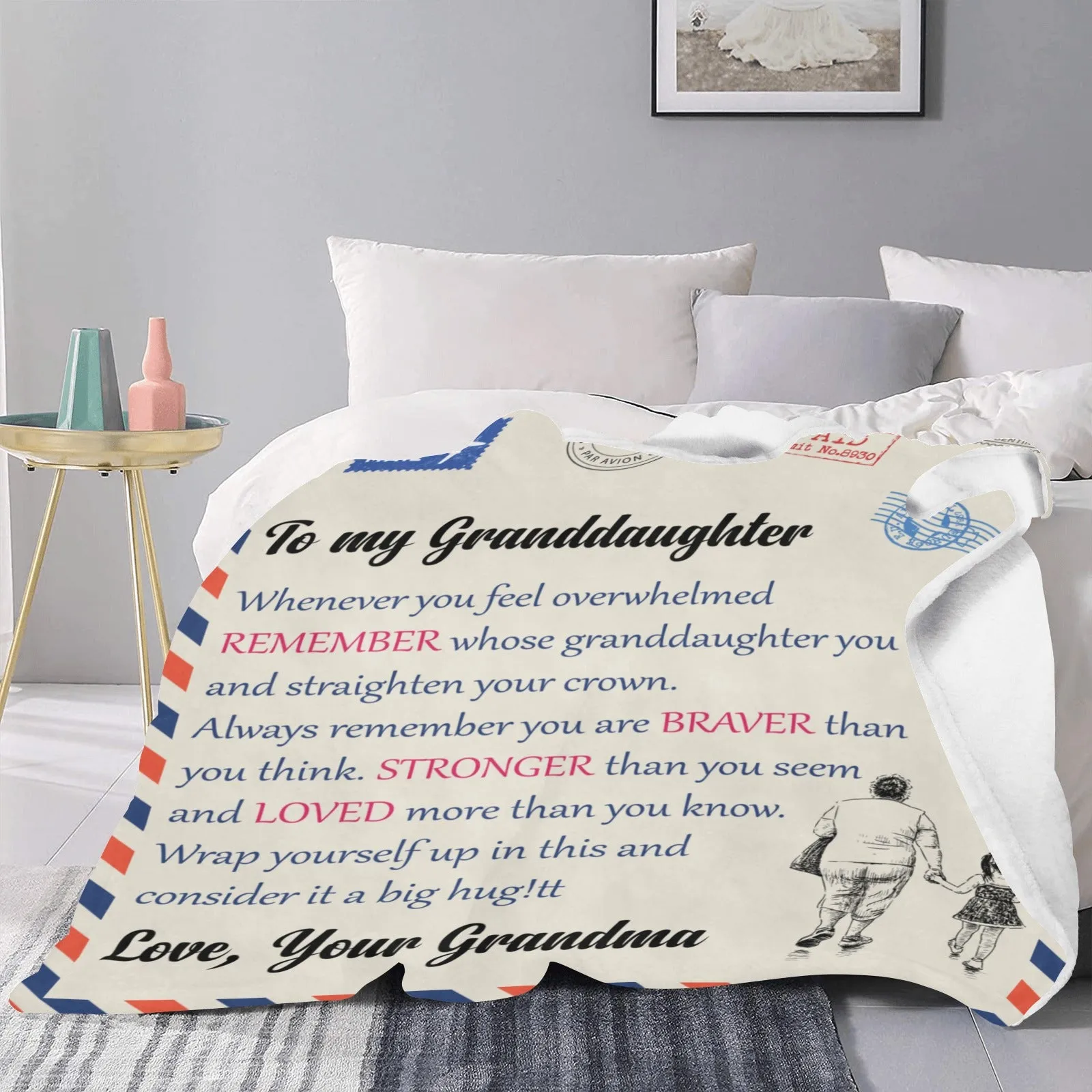 To My Granddaughter Ultra-Soft Micro Fleece Blanket 50"x60" (Thick)