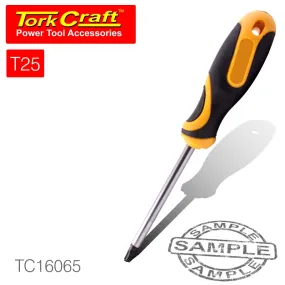 TORK CRAFT SCREWDRIVER TORX TAMPER PROOF T25 6X100MM TC16065