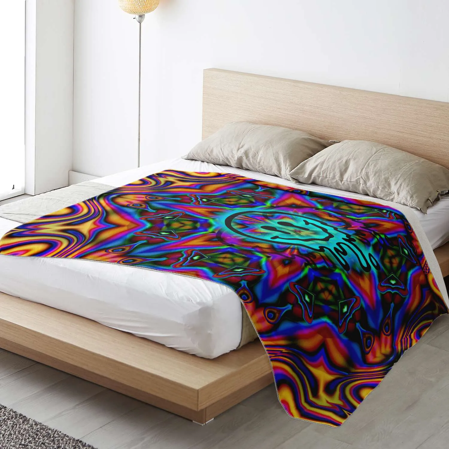 Trippy Moji Melt Blanket