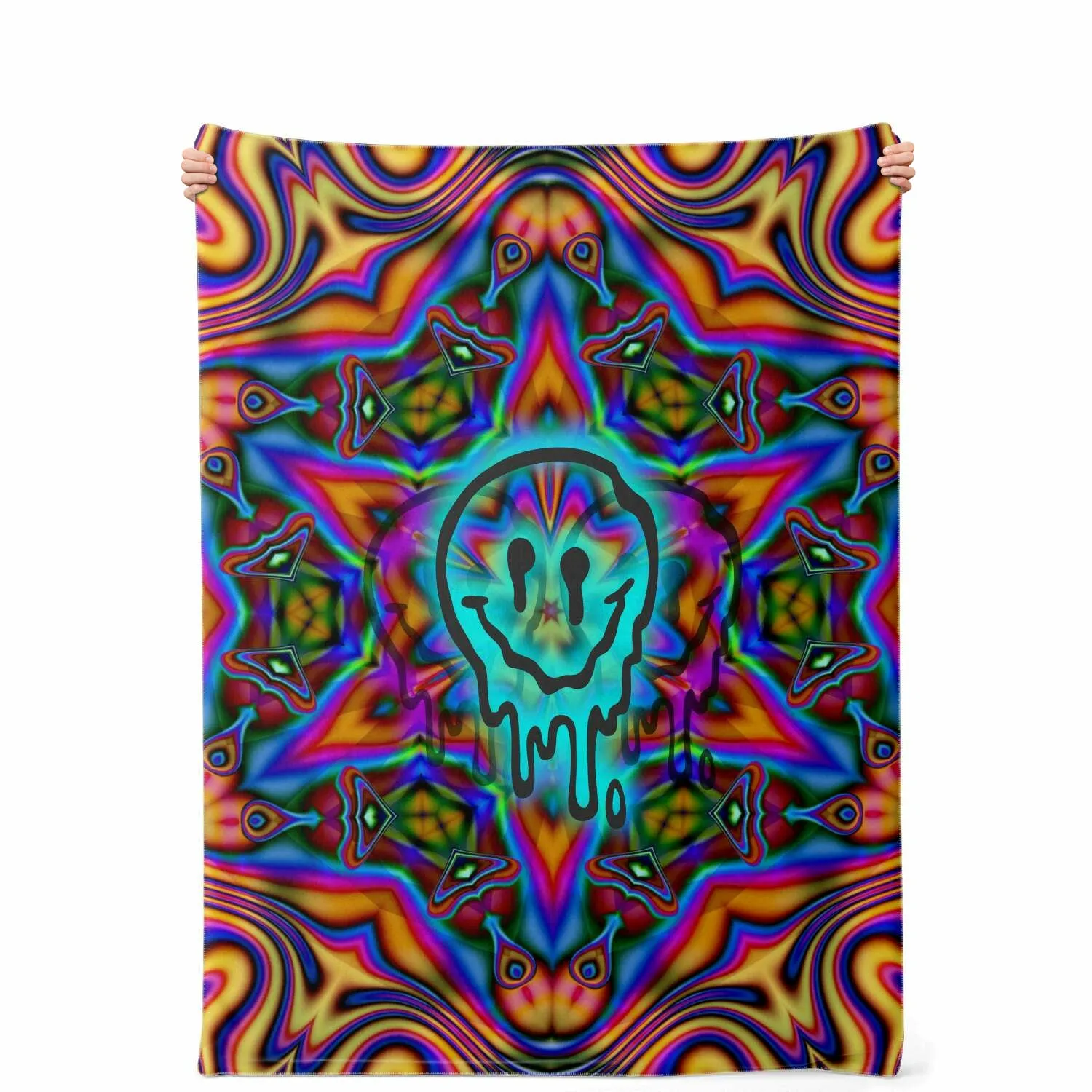 Trippy Moji Melt Blanket