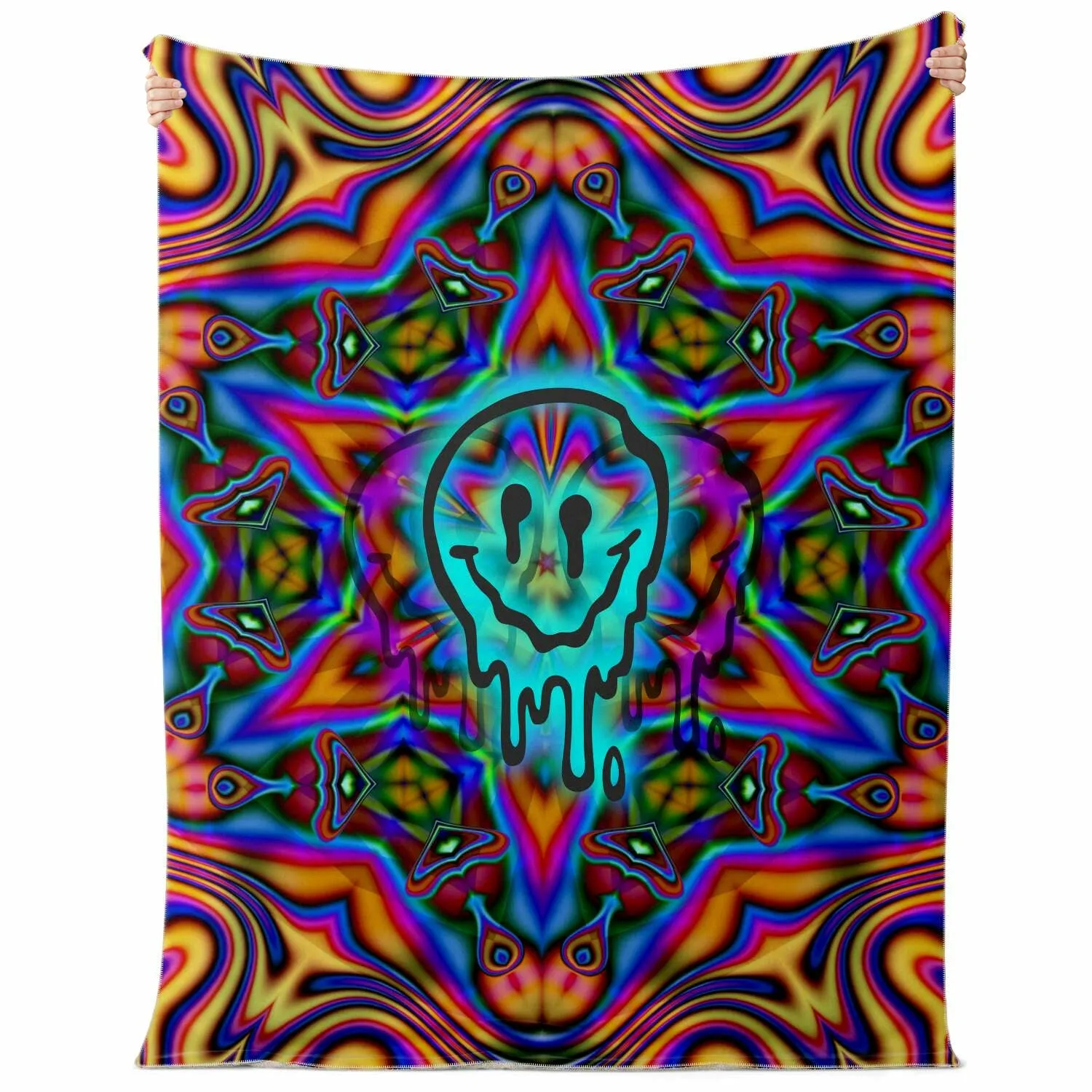 Trippy Moji Melt Blanket