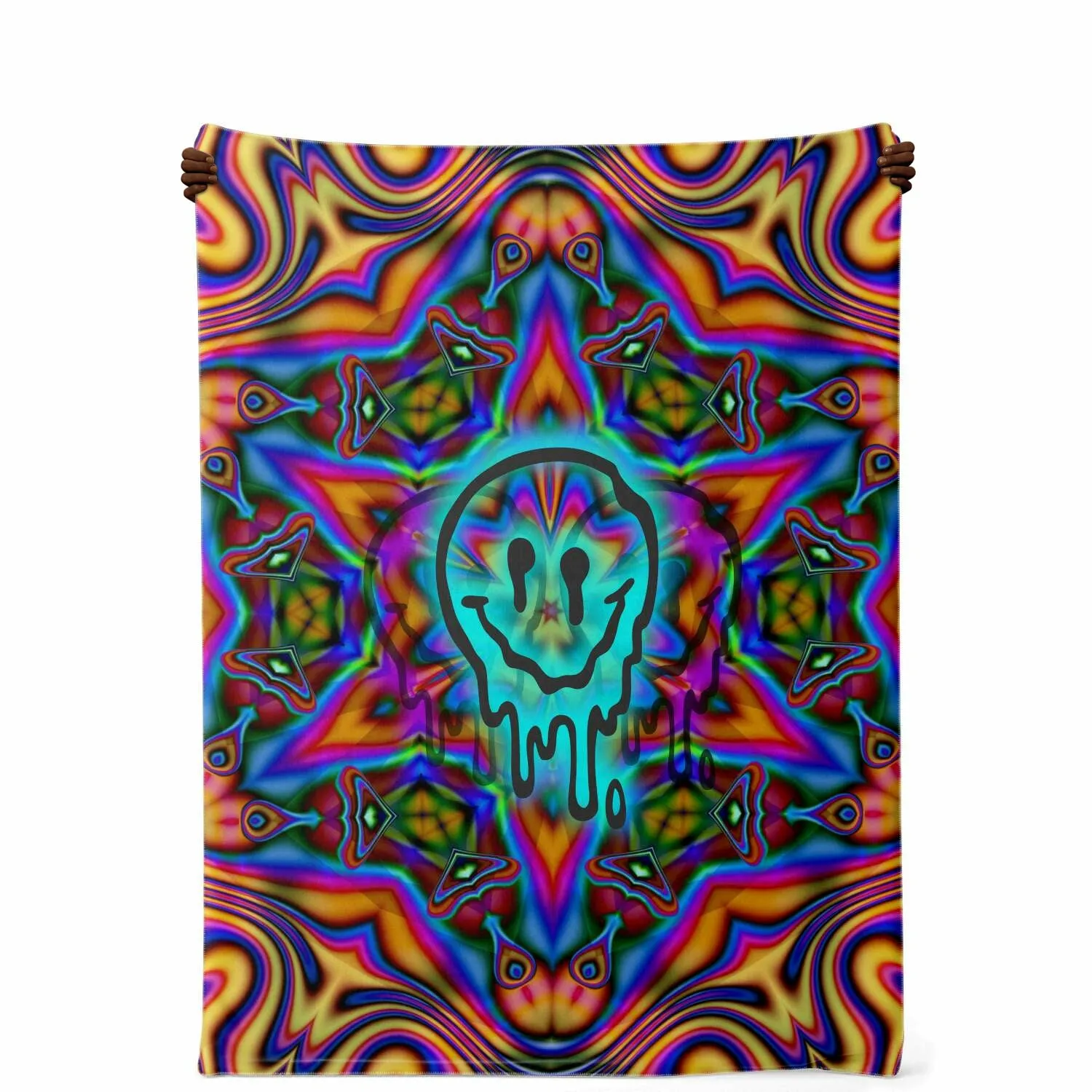 Trippy Moji Melt Blanket