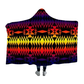 Two Worlds Apart Hooded Blanket