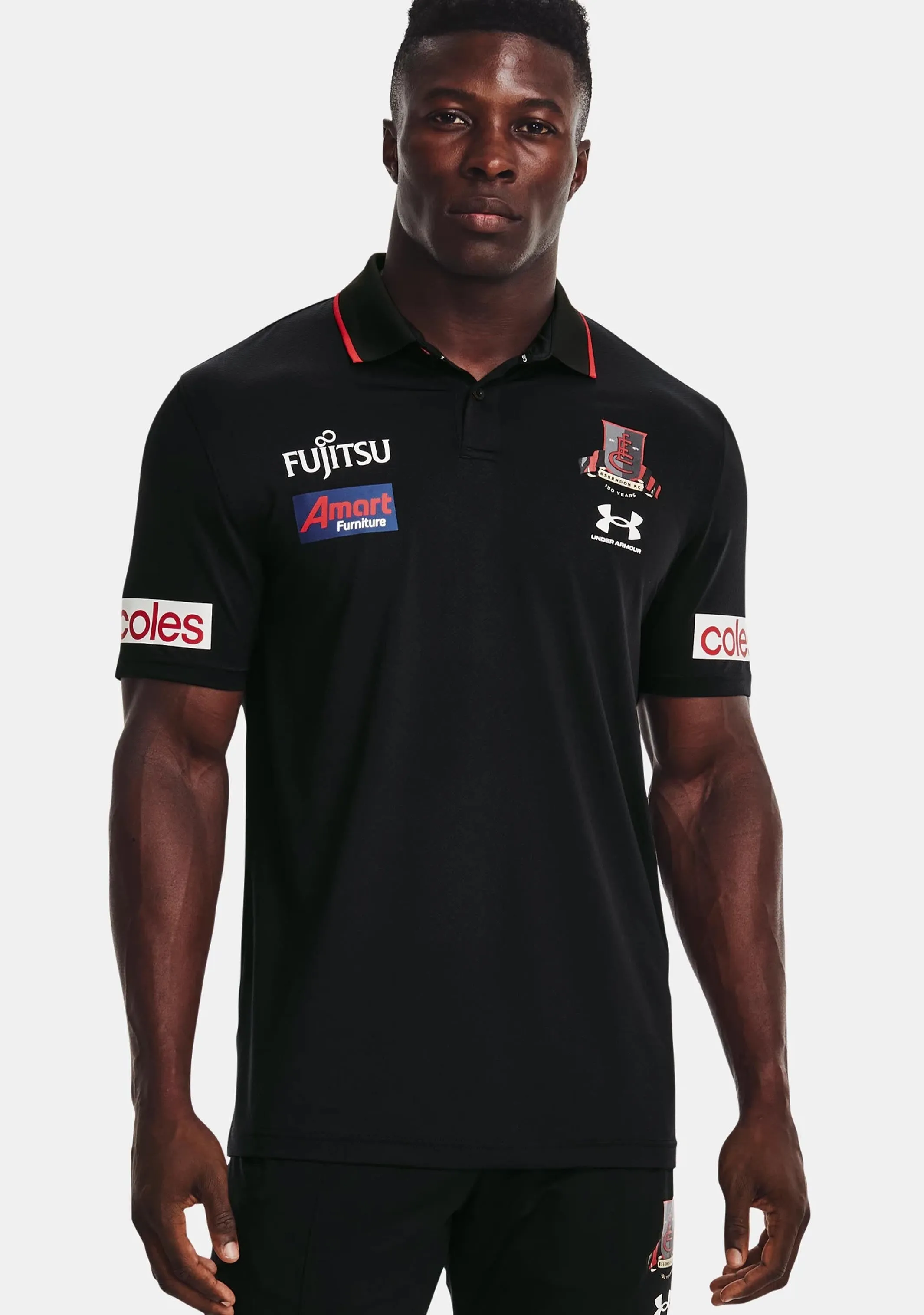 Under Armour Essendon Mens Media Polo 2022 <br> 1374256 001