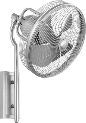 Veranda Patio Fan in Satin Nickel