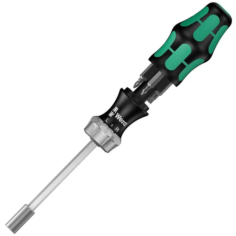 Wera 073660 7pce Kraftform Kompakt Ratcheting Bit Screwdriver