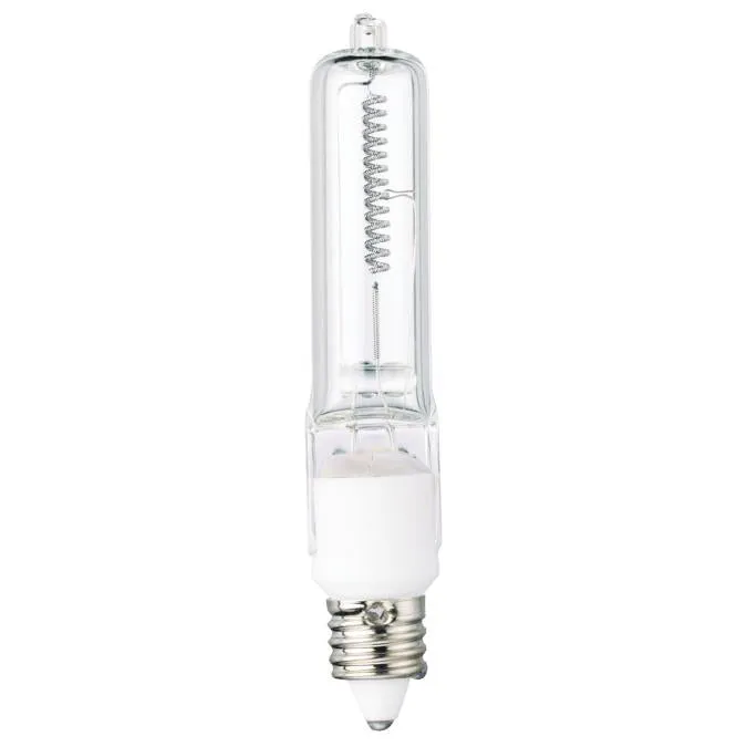 Westinghouse 0476800 150 Watt Halogen T4 Single-Ended Clear - 3000 Kelvin - Warm White - 2500 Lumens - E11-Mini Candelabra Base - 120 Volt - Card