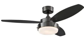 Westinghouse 7221500 Ceiling Fan, Black Blade, 42 in Sweep, MDF Blade :EA: QUANTITY: 1