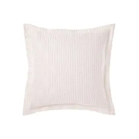 Winston White European Pillowcase by Linen House