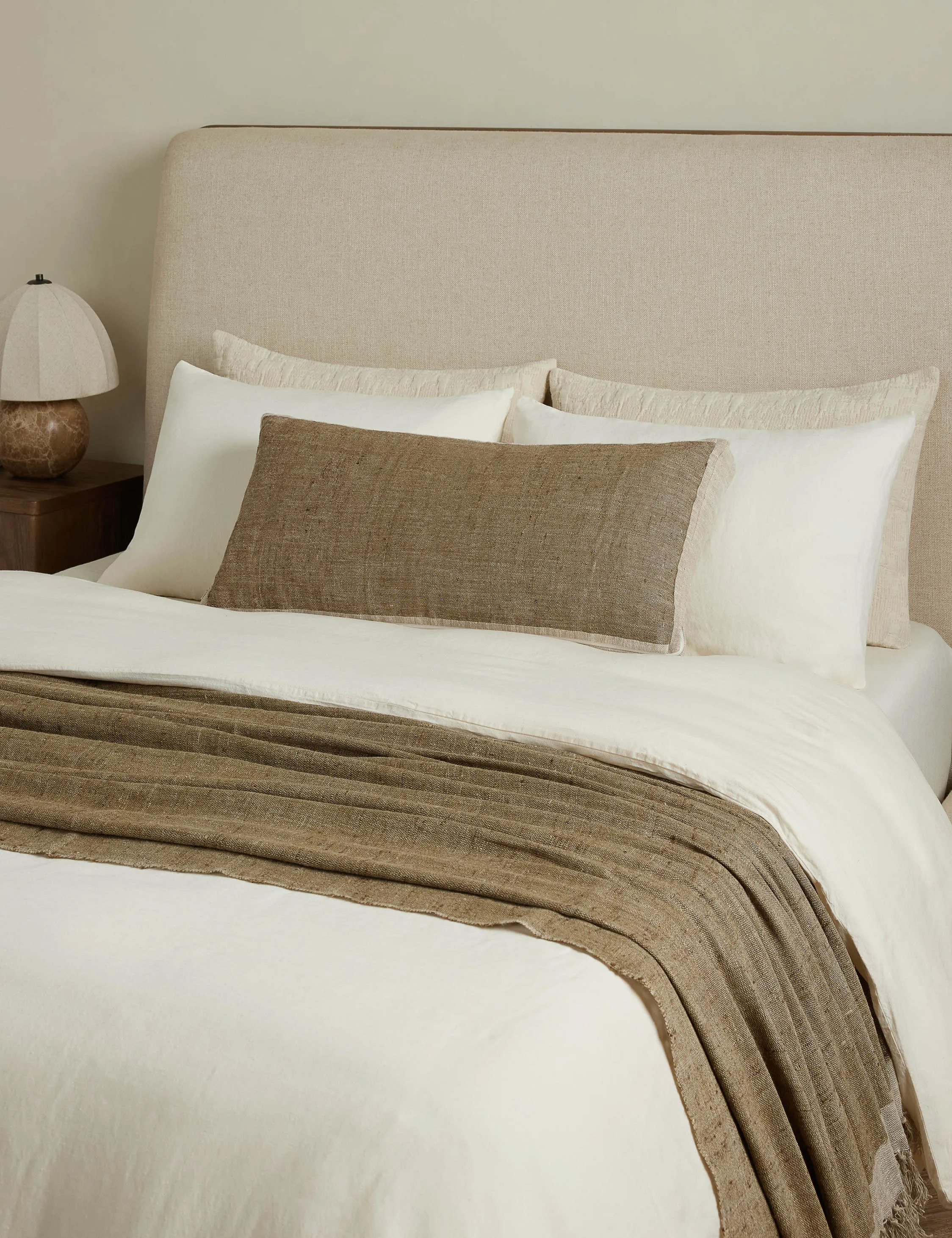 Yuka Linen Bamboo Duvet Cover by DISC Interiors