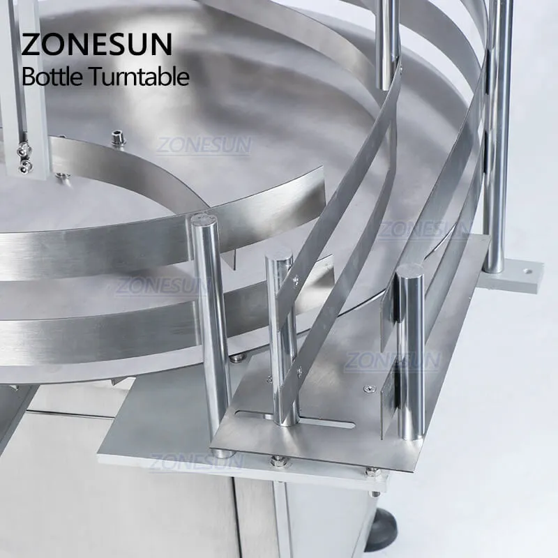 ZONESUN ZS-LP600Z Automatic Round Rotary Plastic Glass Bottle Unscrambler Turntable Machine